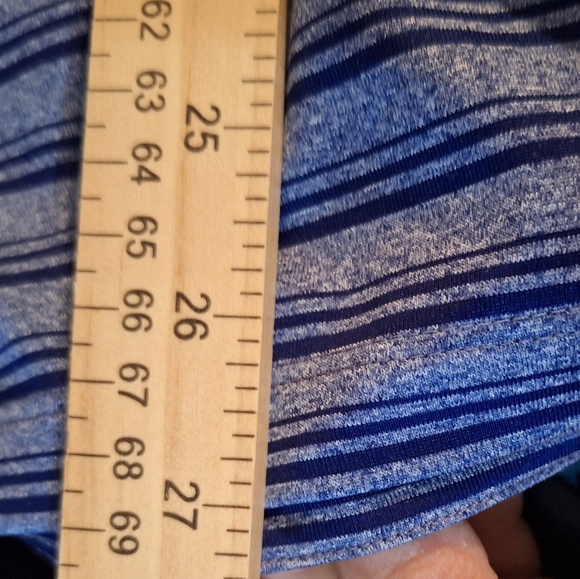 Nike Blue and Gray Striped Polo Shirt - Picture 7 of 7